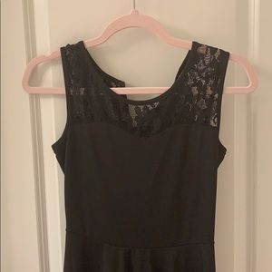 Black mid-length black dress